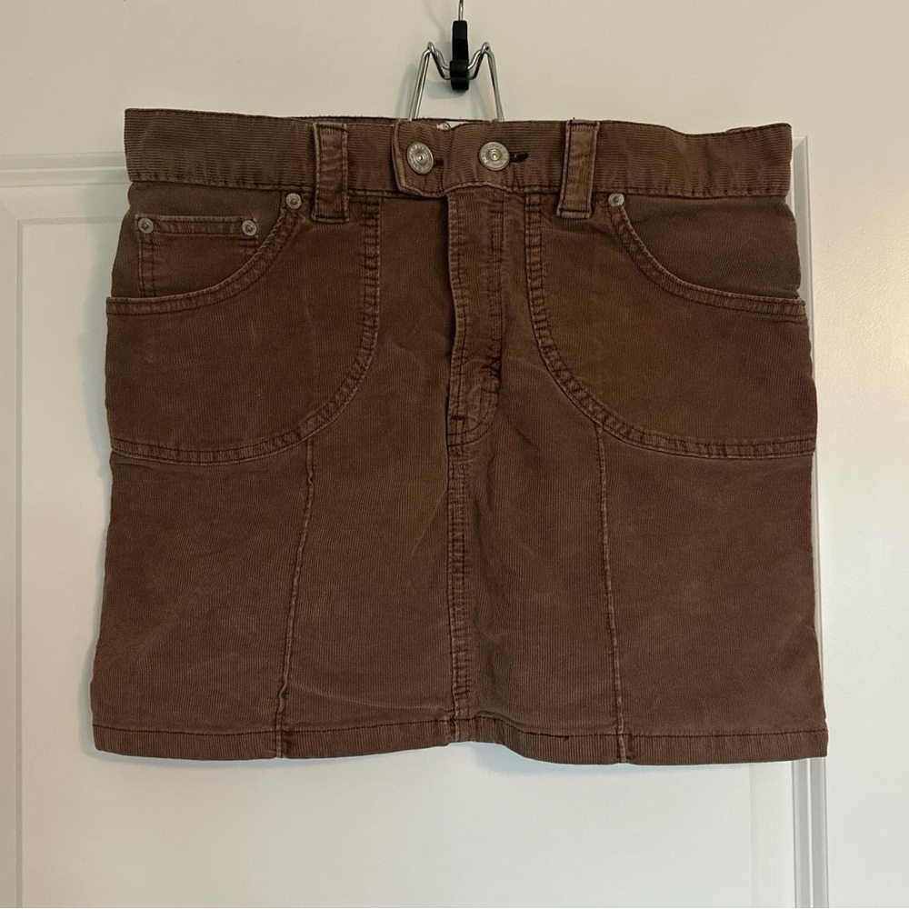 Urban Outfitters BDG Brown Corduroy Mini Skirt